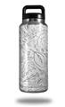 WraptorSkinz Skin Decal Wrap for Yeti Rambler Bottle 36oz Fall Black On White (YETI NOT INCLUDED)