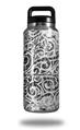 WraptorSkinz Skin Decal Wrap for Yeti Rambler Bottle 36oz Folder Doodles White (YETI NOT INCLUDED)