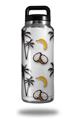 WraptorSkinz Skin Decal Wrap for Yeti Rambler Bottle 36oz Coconuts Palm Trees and Bananas White (YETI NOT INCLUDED)