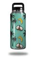 WraptorSkinz Skin Decal Wrap for Yeti Rambler Bottle 36oz Coconuts Palm Trees and Bananas Seafoam Green (YETI NOT INCLUDED)