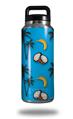 WraptorSkinz Skin Decal Wrap for Yeti Rambler Bottle 36oz Coconuts Palm Trees and Bananas Blue Medium (YETI NOT INCLUDED)