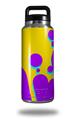 WraptorSkinz Skin Decal Wrap for Yeti Rambler Bottle 36oz Drip Purple Yellow Teal (YETI NOT INCLUDED)