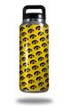 Skin Decal Wrap for Yeti Rambler Bottle 36oz Iowa Hawkeyes Tigerhawk Tiled 06 Black on Gold (YETI NOT INCLUDED)