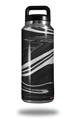 Skin Decal Wrap compatible with Yeti Rambler Bottle 36oz Black Marble (YETI NOT INCLUDED)