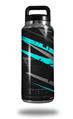Skin Decal Wrap for Yeti Rambler Bottle 36oz Baja 0014 Neon Teal (YETI NOT INCLUDED)
