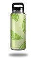 Skin Decal Wrap compatible with Yeti Rambler Bottle 36oz Limes Yellow (YETI NOT INCLUDED)