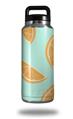 Skin Decal Wrap compatible with Yeti Rambler Bottle 36oz Oranges Blue (YETI NOT INCLUDED)