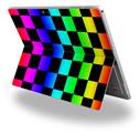 Rainbow Checkerboard - Decal Style Vinyl Skin (fits Microsoft Surface Pro 4)