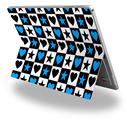 Hearts And Stars Blue - Decal Style Vinyl Skin (fits Microsoft Surface Pro 4)
