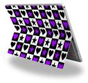 Purple Hearts And Stars - Decal Style Vinyl Skin (fits Microsoft Surface Pro 4)