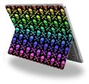 Skull and Crossbones Rainbow - Decal Style Vinyl Skin (fits Microsoft Surface Pro 4)
