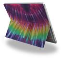 Tie Dye Red and Purple Stripes - Decal Style Vinyl Skin (fits Microsoft Surface Pro 4)