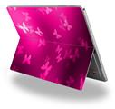 Bokeh Butterflies Hot Pink - Decal Style Vinyl Skin (fits Microsoft Surface Pro 4)
