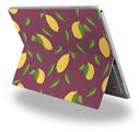 Lemon Leaves Burgandy - Decal Style Vinyl Skin fits Microsoft Surface Pro 4 (SURFACE NOT INCLUDED)