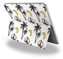 Coconuts Palm Trees and Bananas White - Decal Style Vinyl Skin fits Microsoft Surface Pro 4 (SURFACE NOT INCLUDED)