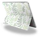 Watercolor Leaves White - Decal Style Vinyl Skin fits Microsoft Surface Pro 4 (SURFACE NOT INCLUDED)