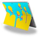 Drip Yellow Teal Pink - Decal Style Vinyl Skin fits Microsoft Surface Pro 4 (SURFACE NOT INCLUDED)