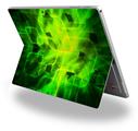 Cubic Shards Green - Decal Style Vinyl Skin fits Microsoft Surface Pro 4 (SURFACE NOT INCLUDED)