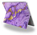 Purple and Gold Gilded Marble - Decal Style Vinyl Skin fits Microsoft Surface Pro 4 (SURFACE NOT INCLUDED)