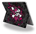 Girly Skull Bones - Decal Style Vinyl Skin (fits Microsoft Surface Pro 4)