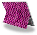 Pink Checkerboard Sketches - Decal Style Vinyl Skin (fits Microsoft Surface Pro 4)