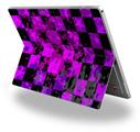 Purple Star Checkerboard - Decal Style Vinyl Skin (fits Microsoft Surface Pro 4)