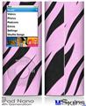 iPod Nano 4G Skin - Zebra Skin Pink