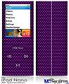 iPod Nano 4G Skin - Carbon Fiber Purple