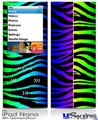 iPod Nano 4G Skin - Rainbow Zebra