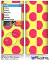 iPod Nano 4G Skin - Kearas Polka Dots Pink And Yellow