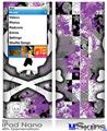 iPod Nano 4G Skin - Princess Skull Purple