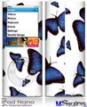 iPod Nano 4G Skin - Butterflies Blue