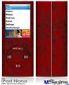 iPod Nano 4G Skin - Folder Doodles Red Dark