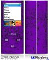iPod Nano 4G Skin - Folder Doodles Purple
