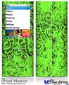 iPod Nano 4G Skin - Folder Doodles Neon Green