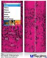 iPod Nano 4G Skin - Folder Doodles Fuchsia