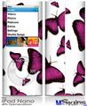 iPod Nano 4G Skin - Butterflies Purple