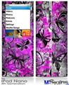 iPod Nano 4G Skin - Butterfly Graffiti