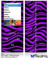 iPod Nano 4G Skin - Purple Zebra