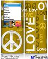 iPod Nano 4G Skin - Love and Peace Yellow