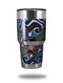 WraptorSkinz Skin Wrap compatible with RTIC 30oz ORIGINAL 2017 AND OLDER Tumblers Butterfly2 (TUMBLER NOT INCLUDED)