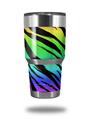 WraptorSkinz Skin Wrap compatible with RTIC 30oz ORIGINAL 2017 AND OLDER Tumblers Tiger Rainbow (TUMBLER NOT INCLUDED)