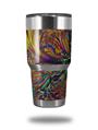 WraptorSkinz Skin Wrap compatible with RTIC 30oz ORIGINAL 2017 AND OLDER Tumblers Fire And Water (TUMBLER NOT INCLUDED)