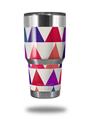 WraptorSkinz Skin Wrap compatible with RTIC 30oz ORIGINAL 2017 AND OLDER Tumblers Triangles Berries (TUMBLER NOT INCLUDED)
