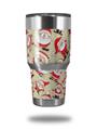WraptorSkinz Skin Wrap compatible with RTIC 30oz ORIGINAL 2017 AND OLDER Tumblers Lots of Santas (TUMBLER NOT INCLUDED)