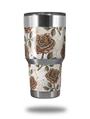 WraptorSkinz Skin Wrap compatible with RTIC 30oz ORIGINAL 2017 AND OLDER Tumblers Flowers Pattern Roses 20 (TUMBLER NOT INCLUDED)