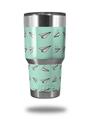 WraptorSkinz Skin Wrap compatible with RTIC 30oz ORIGINAL 2017 AND OLDER Tumblers Paper Planes Mint (TUMBLER NOT INCLUDED)