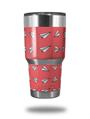 WraptorSkinz Skin Wrap compatible with RTIC 30oz ORIGINAL 2017 AND OLDER Tumblers Paper Planes Coral (TUMBLER NOT INCLUDED)