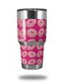 WraptorSkinz Skin Wrap compatible with RTIC 30oz ORIGINAL 2017 AND OLDER Tumblers Donuts Hot Pink Fuchsia (TUMBLER NOT INCLUDED)