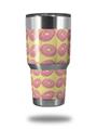 WraptorSkinz Skin Wrap compatible with RTIC 30oz ORIGINAL 2017 AND OLDER Tumblers Donuts Yellow (TUMBLER NOT INCLUDED)